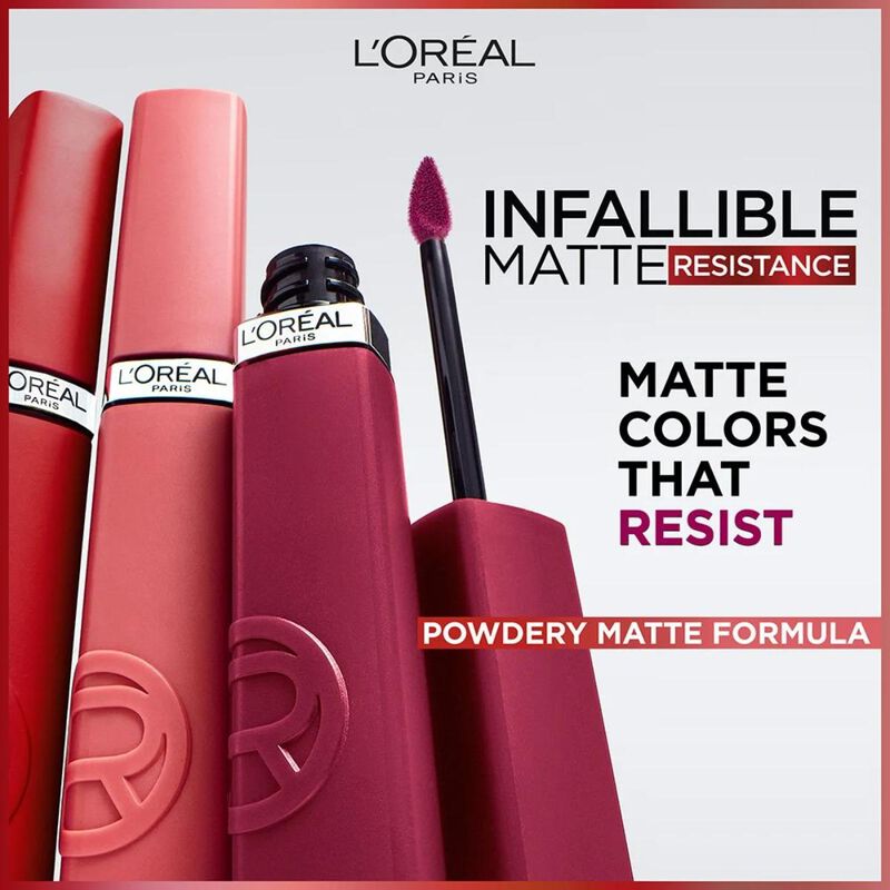 l'oreal paris infaillible le matte resistance liquid lipstick  635 worth it medium