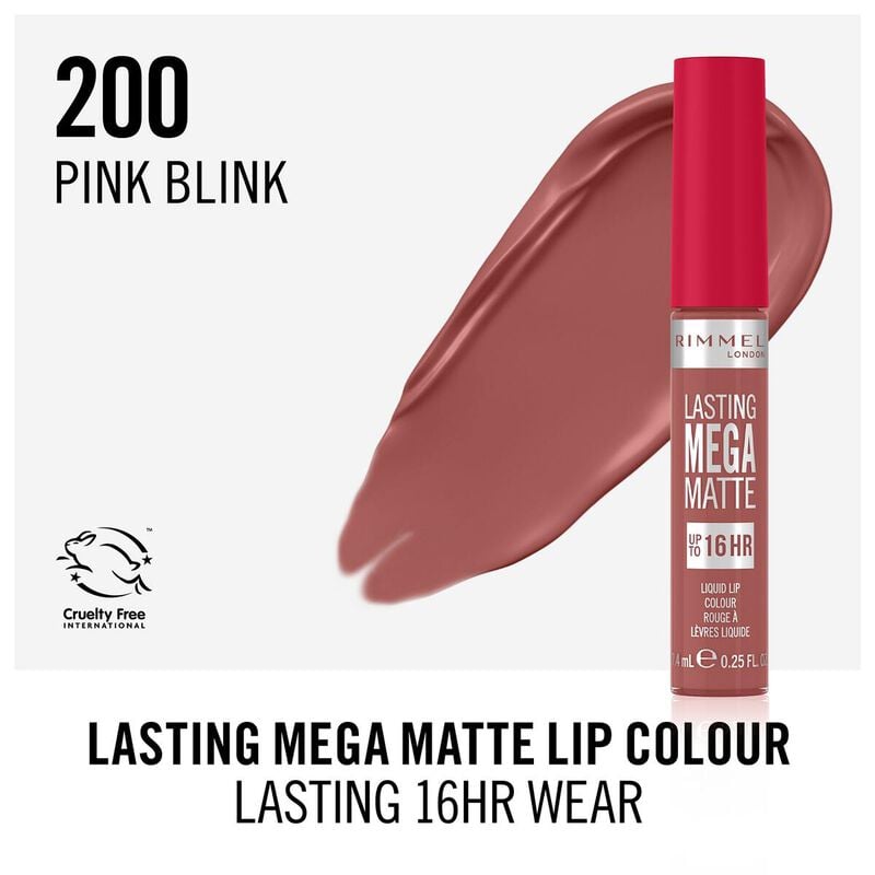 rimmel lasting mega matte liquid lip colour 200