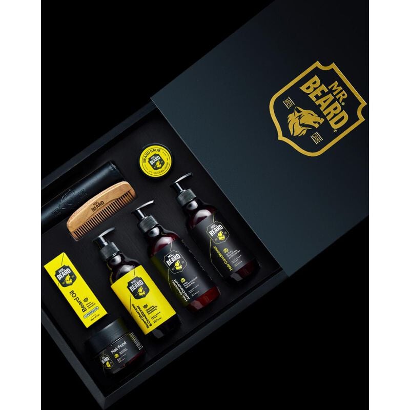 mr beard mega grooming kit &ndash; complete hair & beard careunscented
