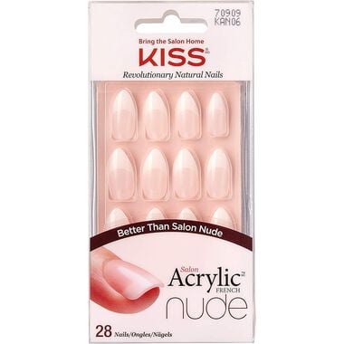 Kiss acrylic nude nails  KAN06 faces kiss acrylic nude nails  kan06