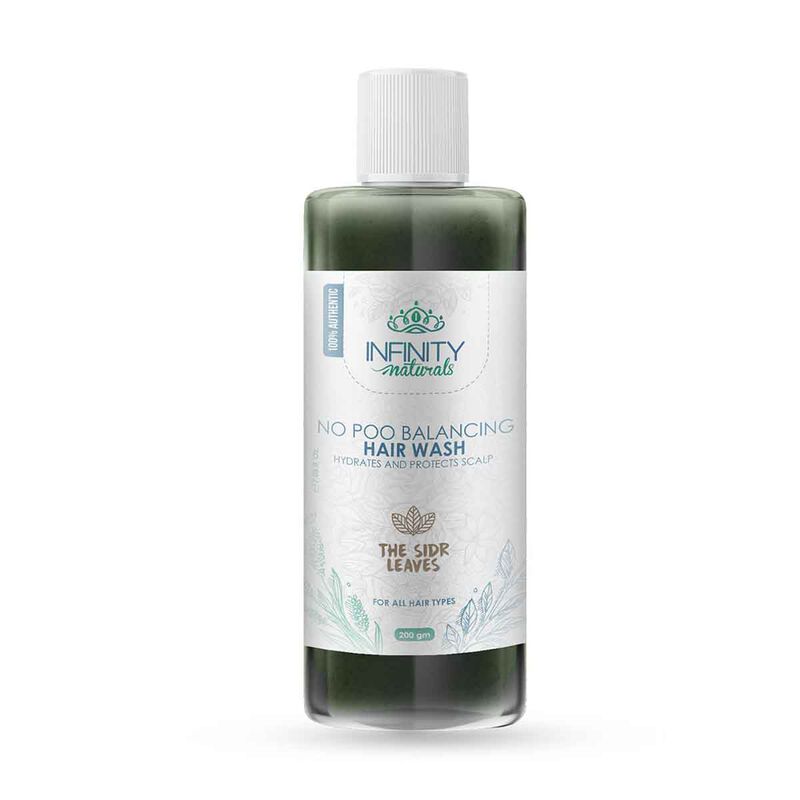 infinity natural infinity naturals no poo  balancing hair wash sider leaves