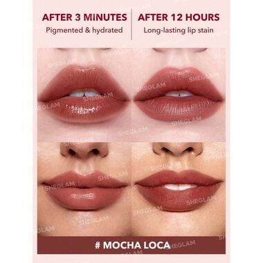faces sheglam take a hint lip tint mocha loca