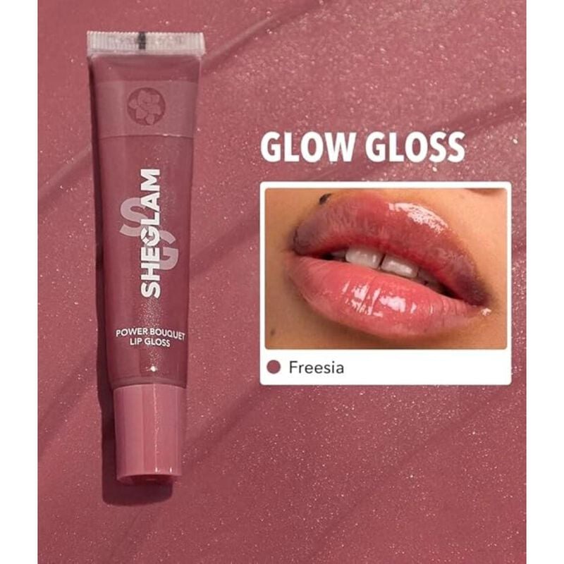 sheglam sheglam power bouquet lip gloss freesia shiny tinted moisturizing