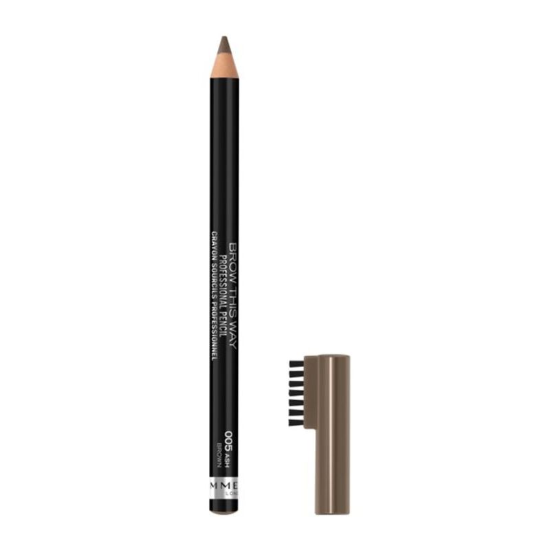 rimmel brow this way professional pencil  005 ash brown