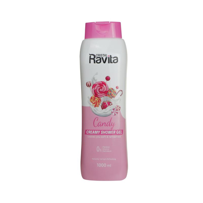 cristal ravita creamy shower gel candy 1000ml