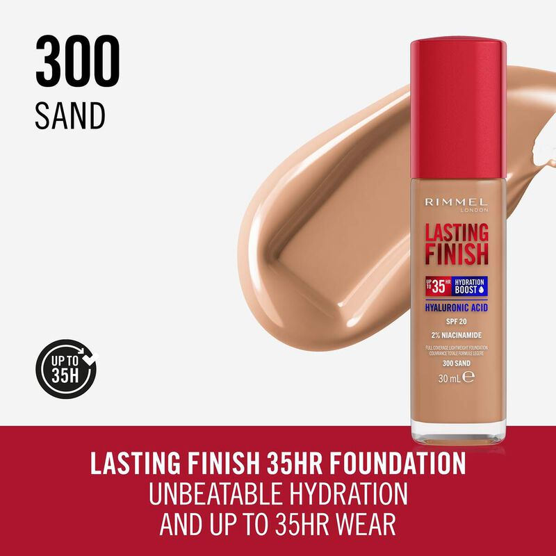 rimmel lasting finish full coverage lightweight foundation 300