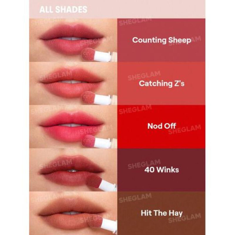 sheglam sheglam pout pillow cushion matte liquid lipstick nod off