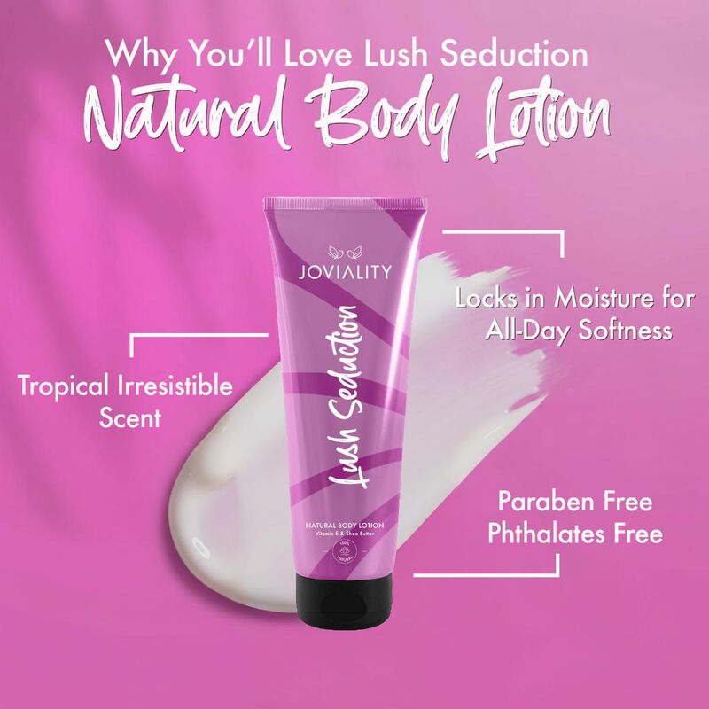 joviality natural body lotion  lush seduction 240ml