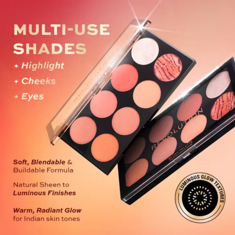 revolution ultra blush palette sugar and spice
