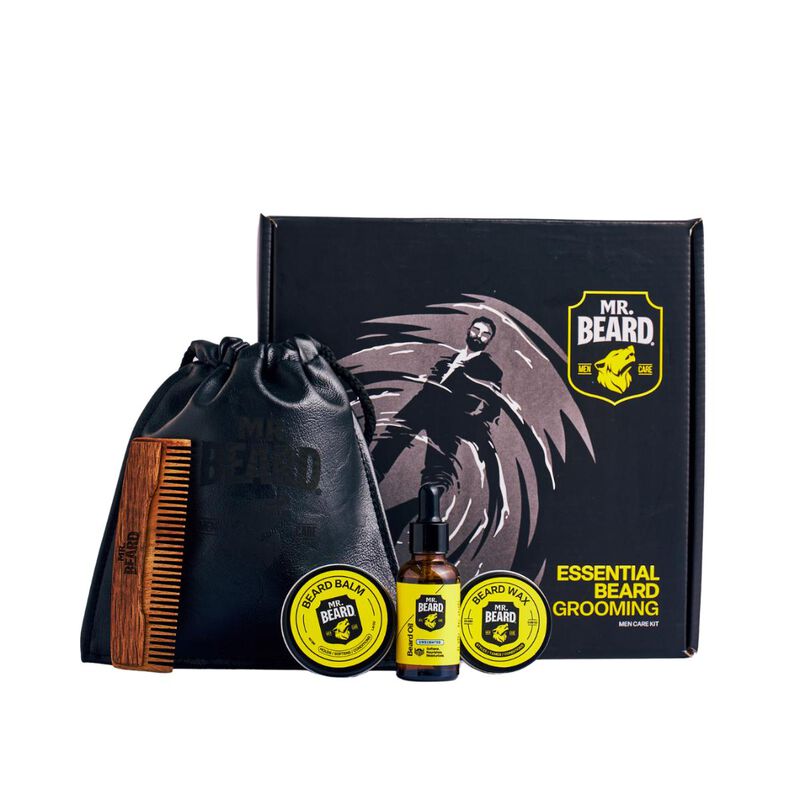 mr beard essential beard grooming kit unscented