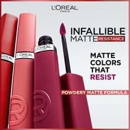 Infallible Matte Resistance Liquid Lipstick 105 Breakfast in Bed faces infallible matte resistance liquid lipstick 105 breakfast in bed