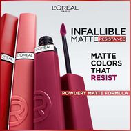 Infallible Matte Resistance Liquid Lipstick 105 Breakfast in Bed faces infallible matte resistance liquid lipstick 105 breakfast in bed