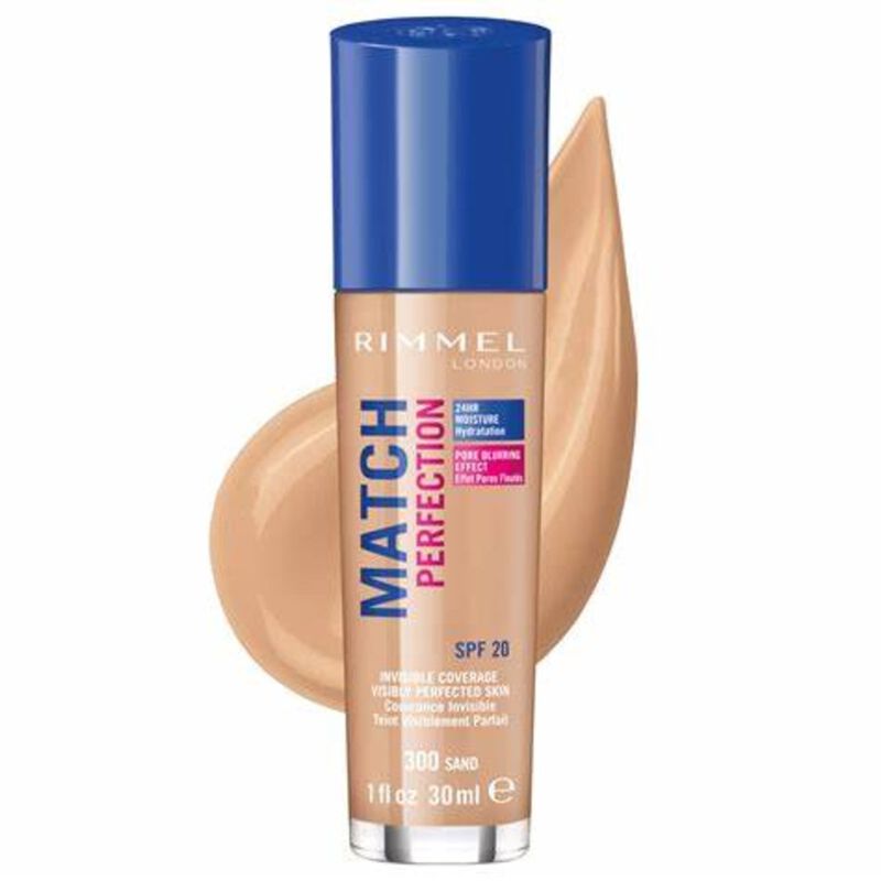 Match Perfection Foundation 300 Sand 30 ml rimmel match perfection foundation 300 sand 30 ml