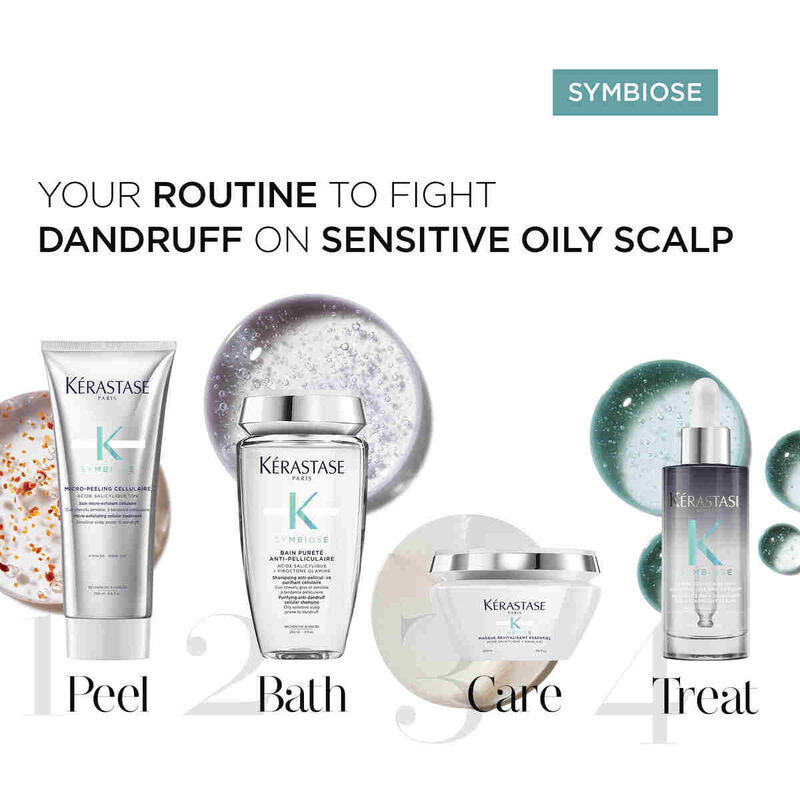 Symbiose Revitalizing Mask for Dandruff-Prone Hair 200ml kerastase symbiose revitalizing mask for dandruffprone hair 200ml