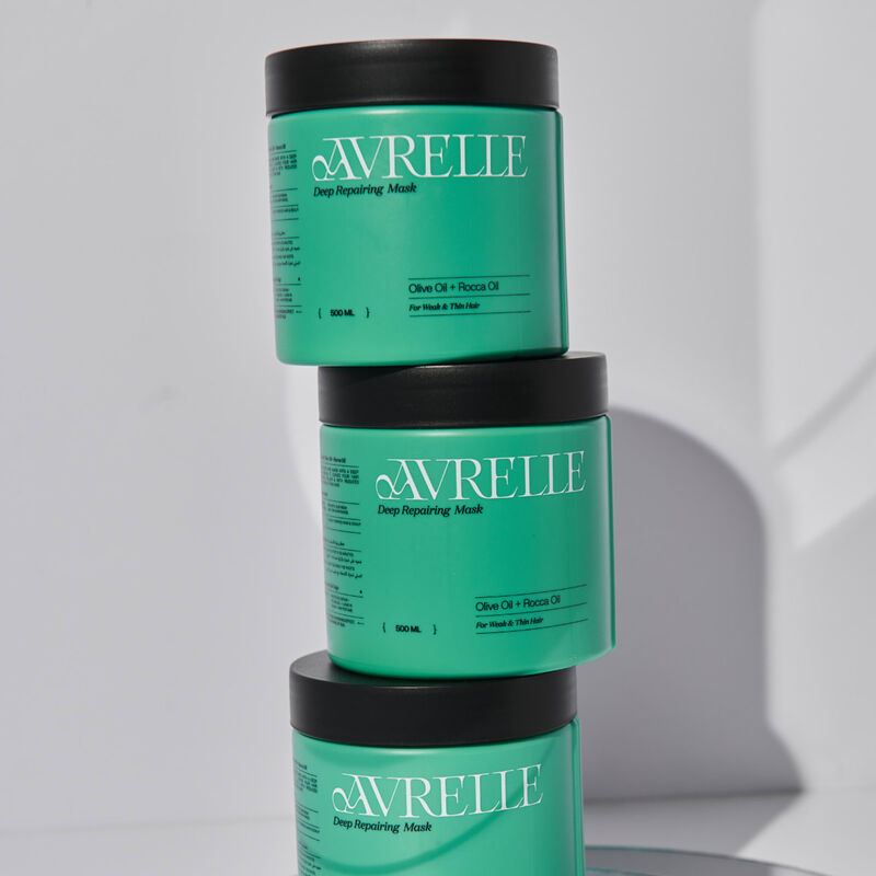 avrelle ماسك بزيت الزيتون و زيت الجرجير