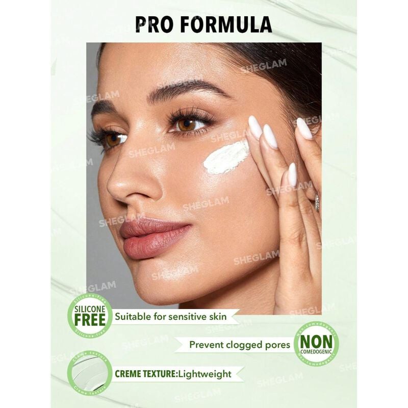 sheglam sheglam birthday skin primer invisible pore color correcting green