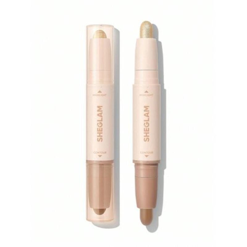 sheglam sheglam 2in1 contour & highlight stick hazelnut latte