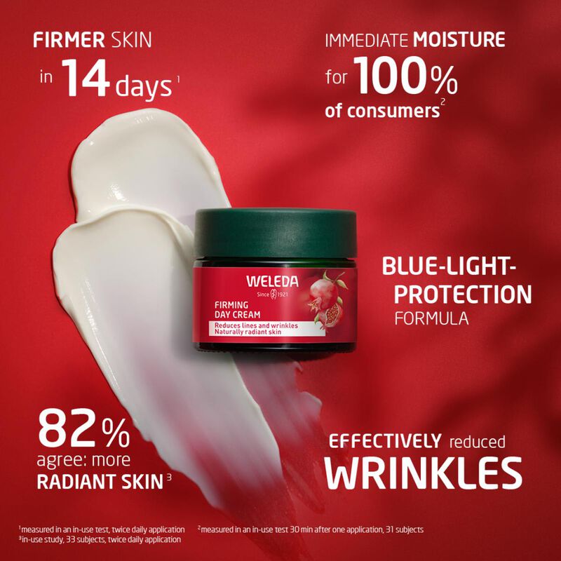 weleda weleda pomegranate & maca peptides firming day cream 40ml