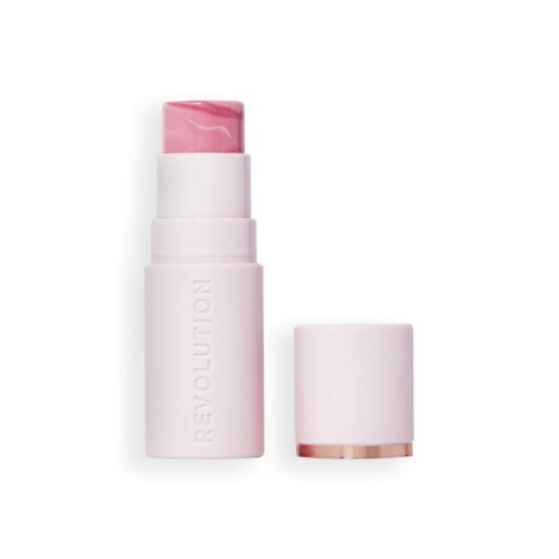 revolution skin silk marble blush stick pinched light pink