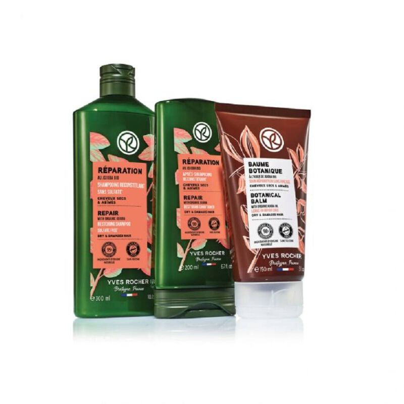 yves rocher restoring conditioner  repair with organic jojoba