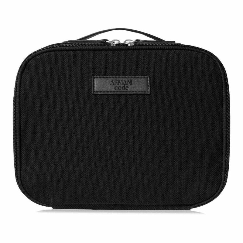 armani beauty free giorgio armani code black travel pouch