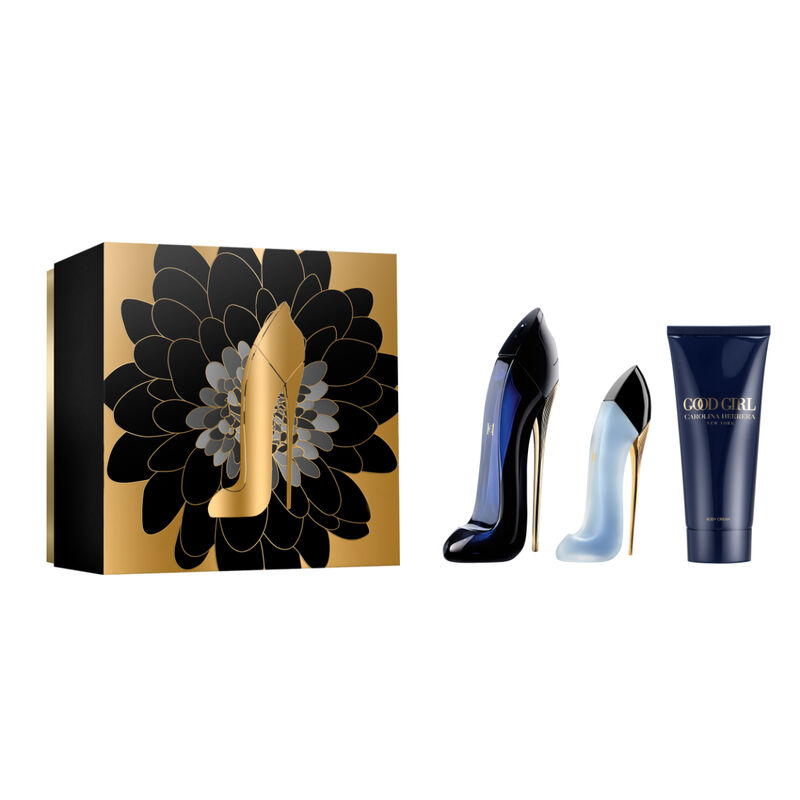 carolina herrera good girl set + body lotion + hair mist