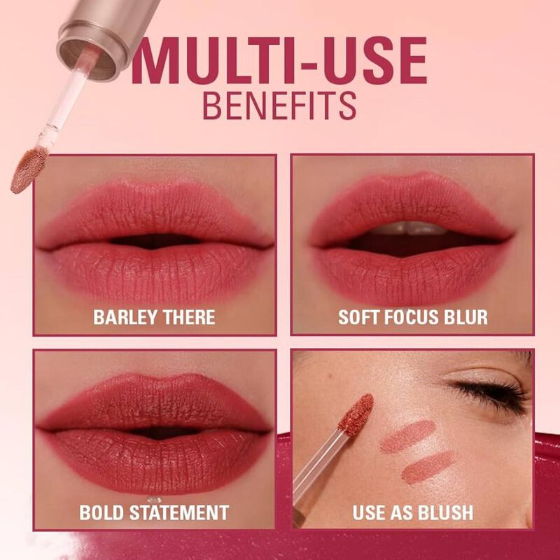 revolution air blur matte liquid lipstick whisper