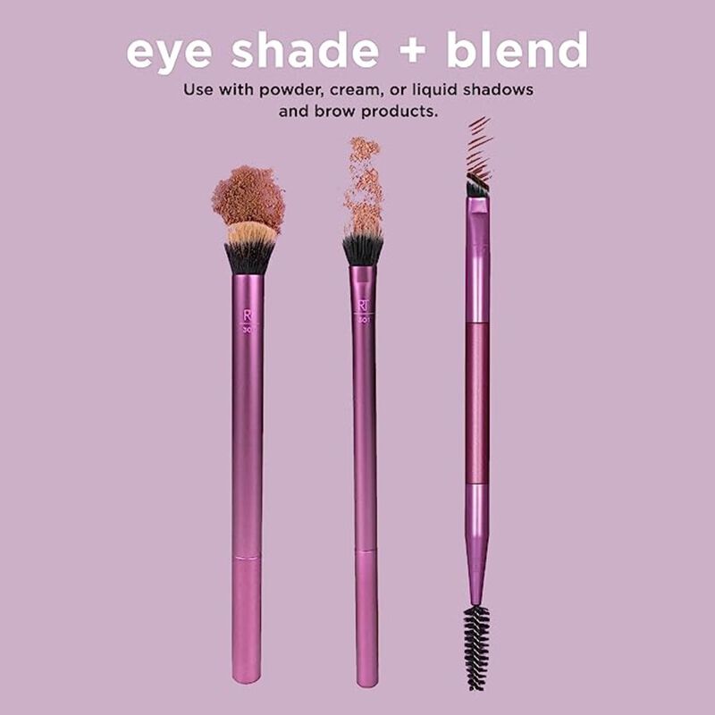 real techniques eye shade & blend makeup brush trio