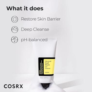 Cosrx Advanced Snail Mucin Gel Cleanser 50Ml faces cosrx advanced snail mucin gel cleanser 50ml