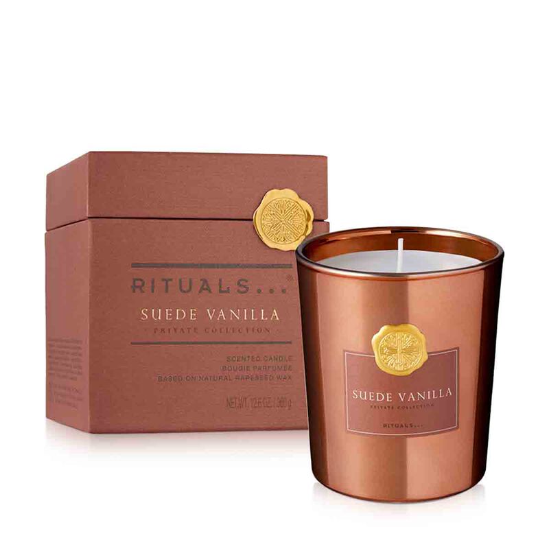 rituals suede vanilla scented candle
