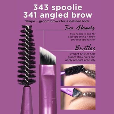 faces مجموعة فرش مكياج ثلاثية لتظليل العيون ومزجها