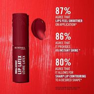 faces rimmel lasting gloss liquid lipstick   honey bun  6ml