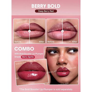 faces sheglam bold booster lip plumper berry spritz