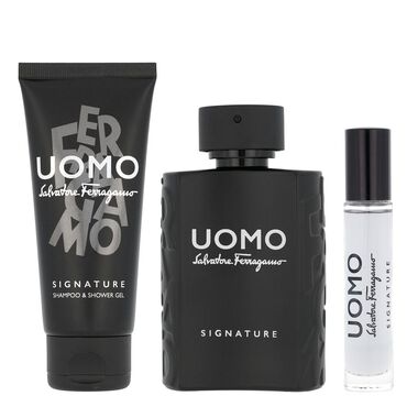 faces set ferragamo uomo signature h edp 100ml   edp 10ml   s g 100ml