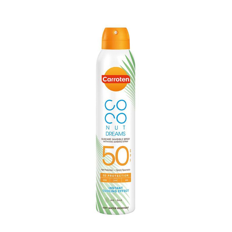 carroten carroten coconut dreams sun care invisible spray spf50200ml