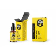 faces smooth   shine beard bundle  beard oil tropicana   brush