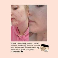 faces upcircle cleansing face balm with apricot powder 50ml
