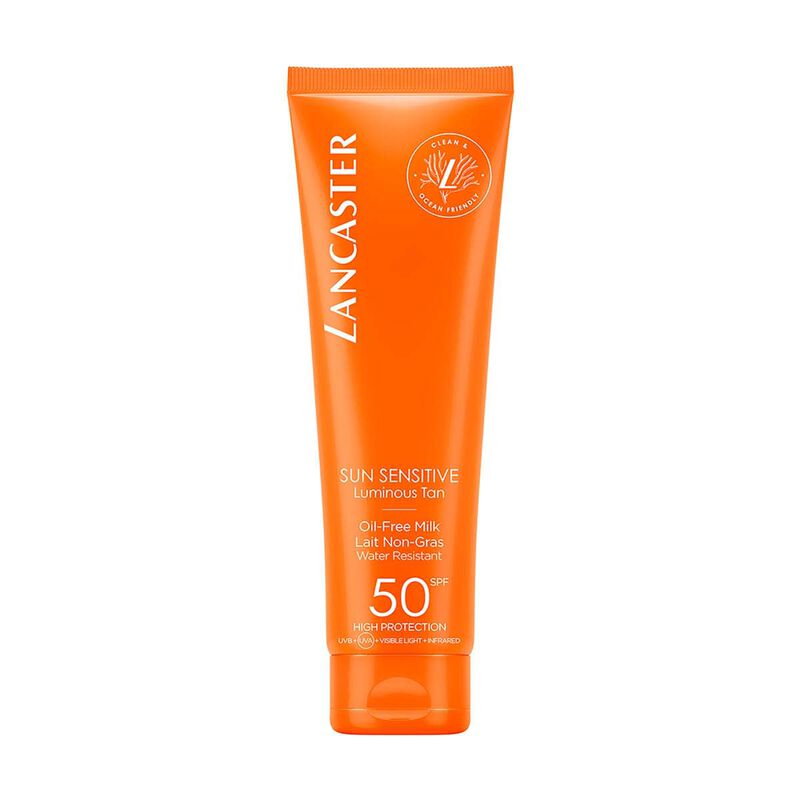 لانكستر مستحضر حليبي صن سينسيتف خالي من الزيوت بعامل وقاية من الشمس spf50
