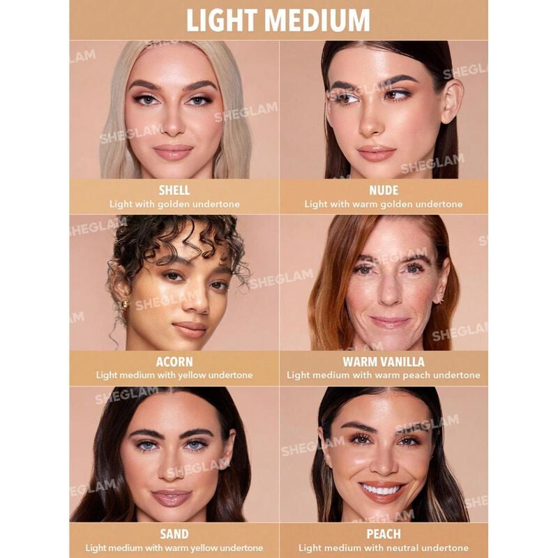 sheglam sheglam skinfinite hydrating foundation acorn