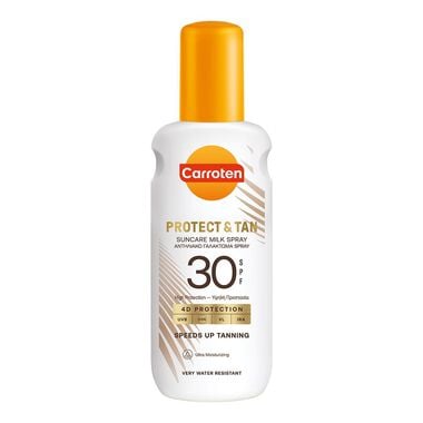 Carroten Protect & Tan Sun Care Milk Spray SPF30-200ml faces carroten protect tan sun care milk spray spf30 200ml