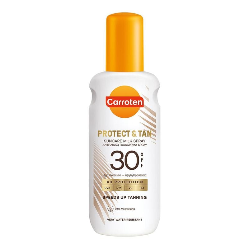 carroten carroten protect & tan sun care milk spray spf30200ml