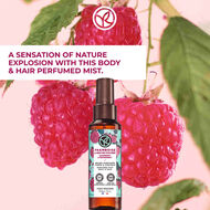 faces perfumed body and hair mist raspberry