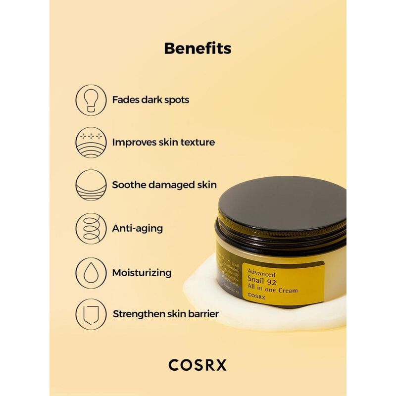 cosrx cosrx advanced snail 92 all in one cream jar 100ml