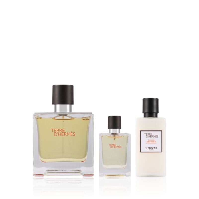 hermes hermes men's terre d' gift set fragrances 75+12.5ml +after shave lotion 40ml