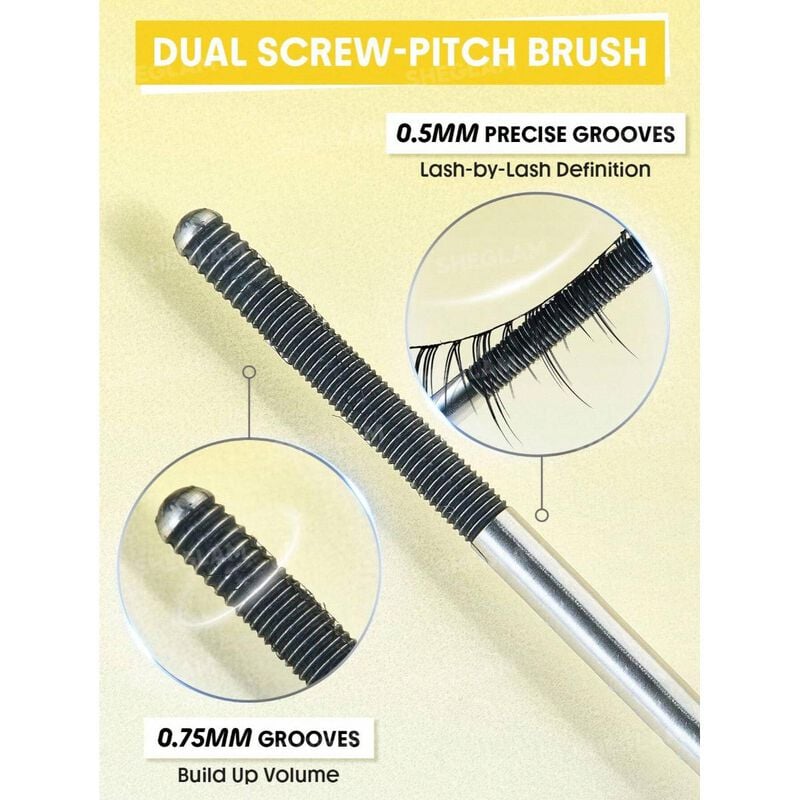 sheglam sheglam lashlighter iron curl mascara lengthening + separating black