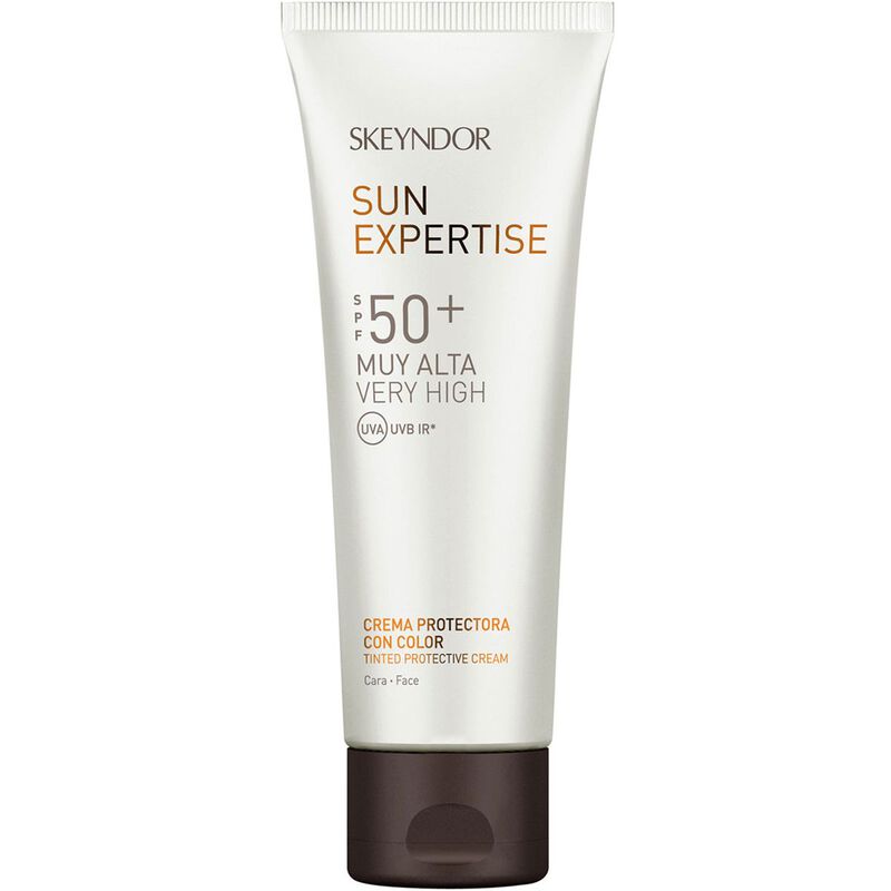skeyndor sun expertise tinted protective face cream spf50