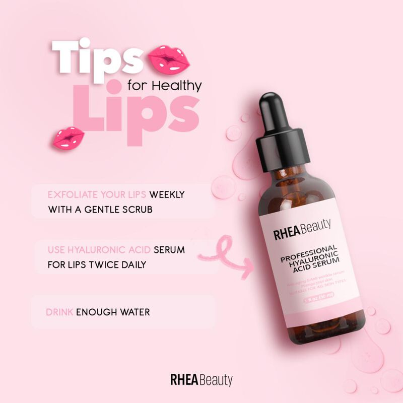 rhea beauty hyaluronic acid serum  for lips