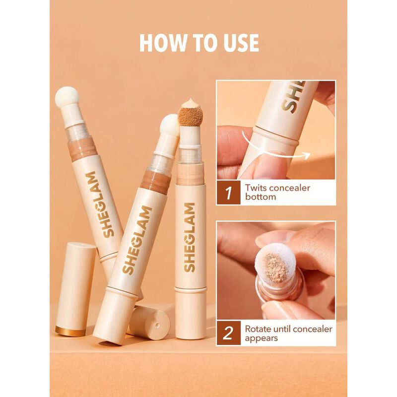 sheglam sheglam complexion boost concealer shell