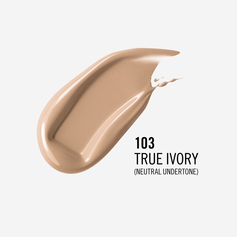 rimmel lasting finish full coverage lightweight foundation 103