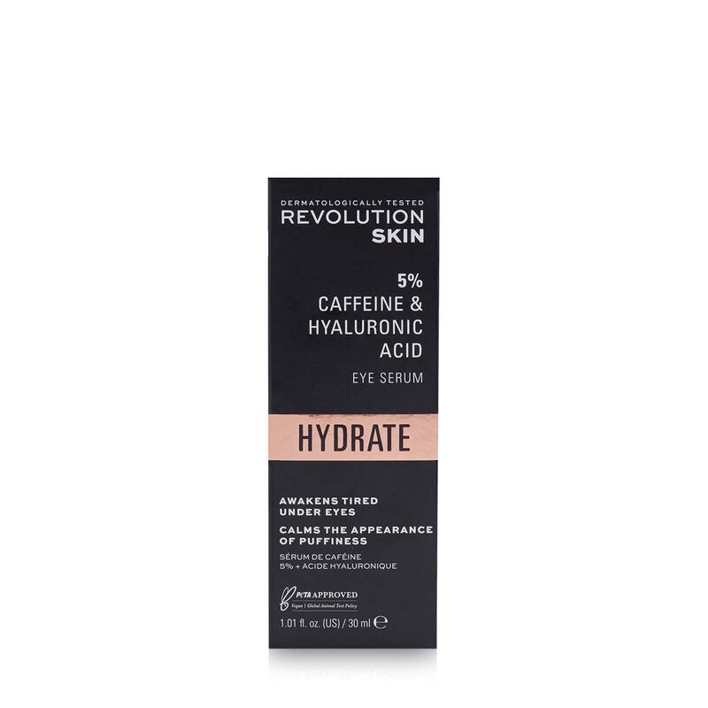 revolution targeted under eye serum  5% caffeine solution + hyaluronic acid